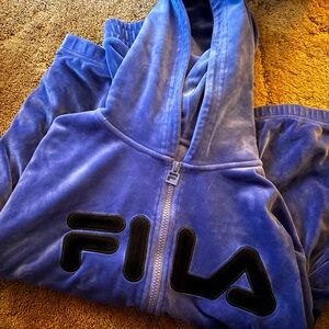 Vintage Purple Velour Fila Jacket- Women’s